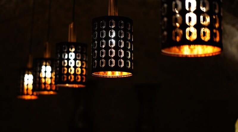 lamps, light fixtures, darkness, light bulbs, lanterns